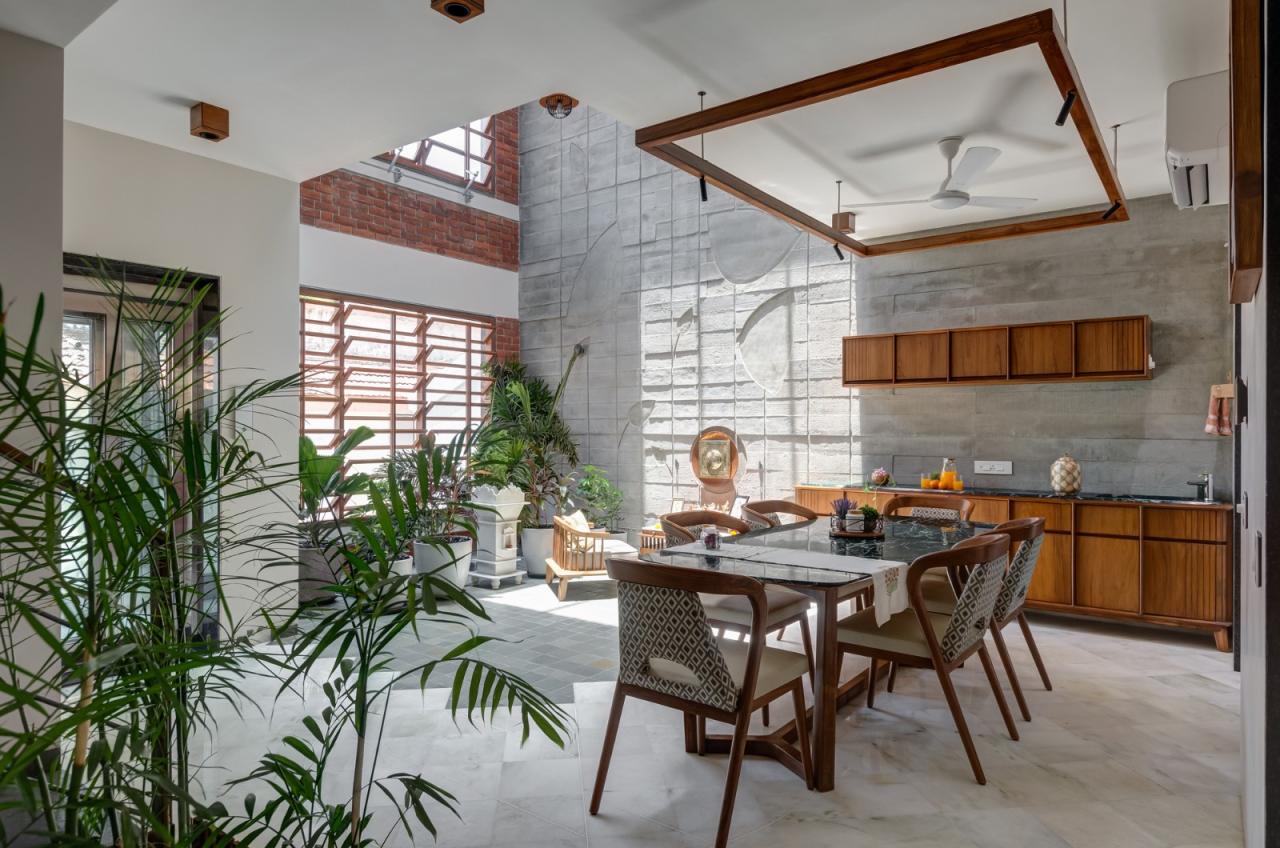 BIM建筑|三代同堂之家：Samruddhi 住宅 / AANGAN Architects