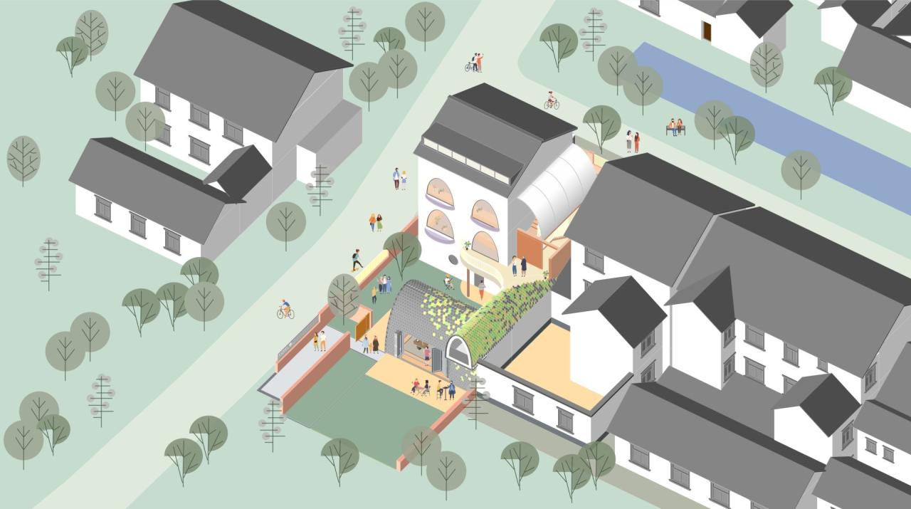 BIM建筑|待泾村花海民宿改造 / 凡度设计事务所