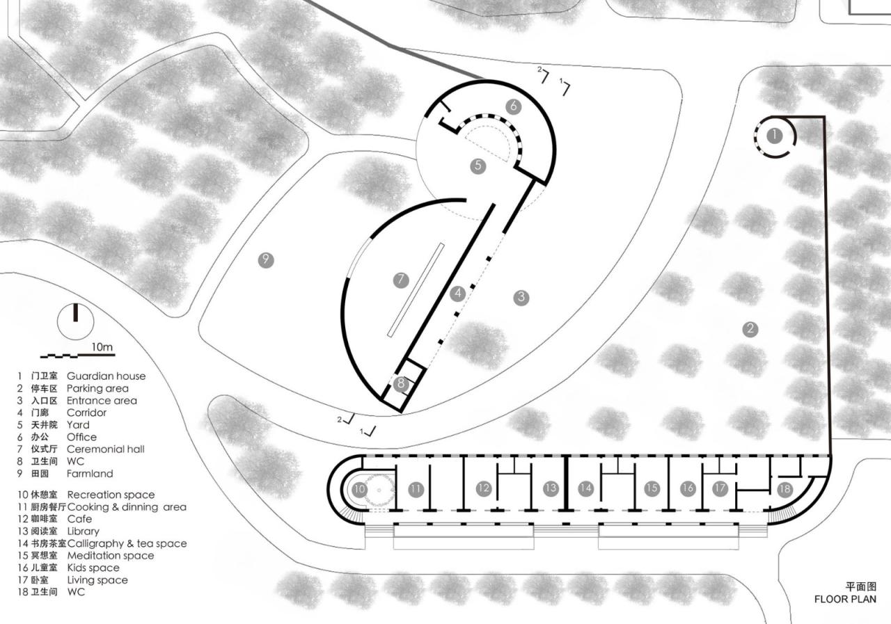 BIM建筑| 李子沟村红砖自然礼堂 / KEYWORKS + 礽建筑