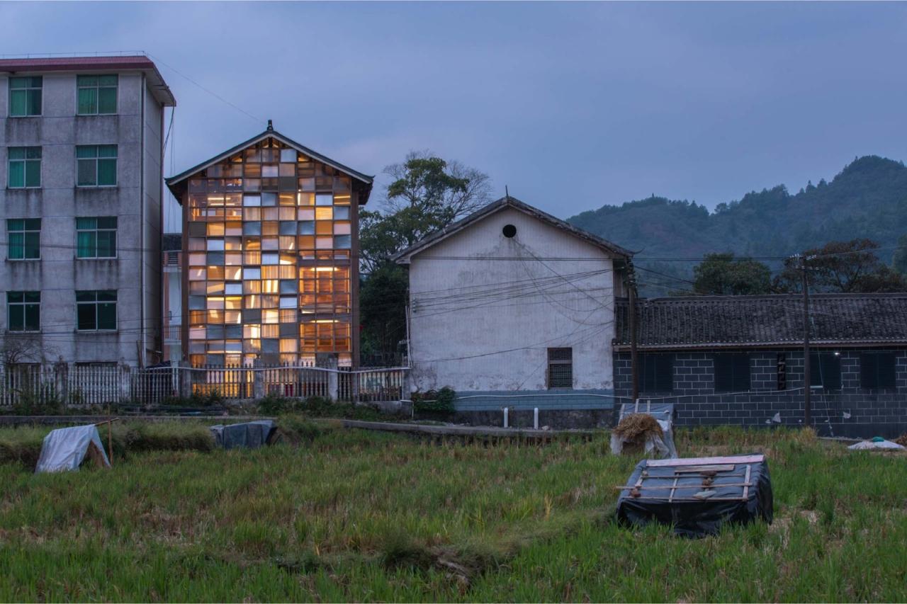 BIM建筑|中国乡村图书馆的新范式：坪坦书屋 / Condition Lab & UAL Studio