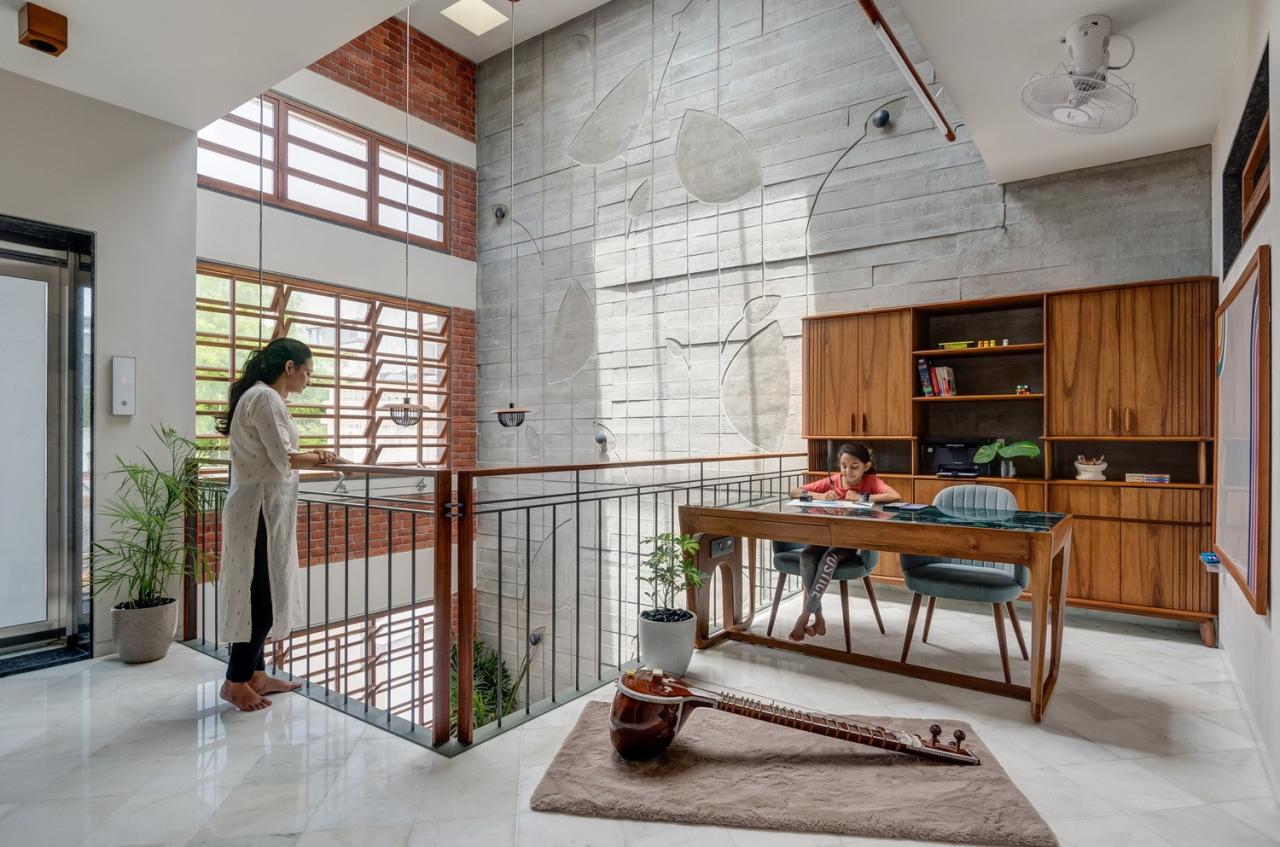 BIM建筑|三代同堂之家：Samruddhi 住宅 / AANGAN Architects