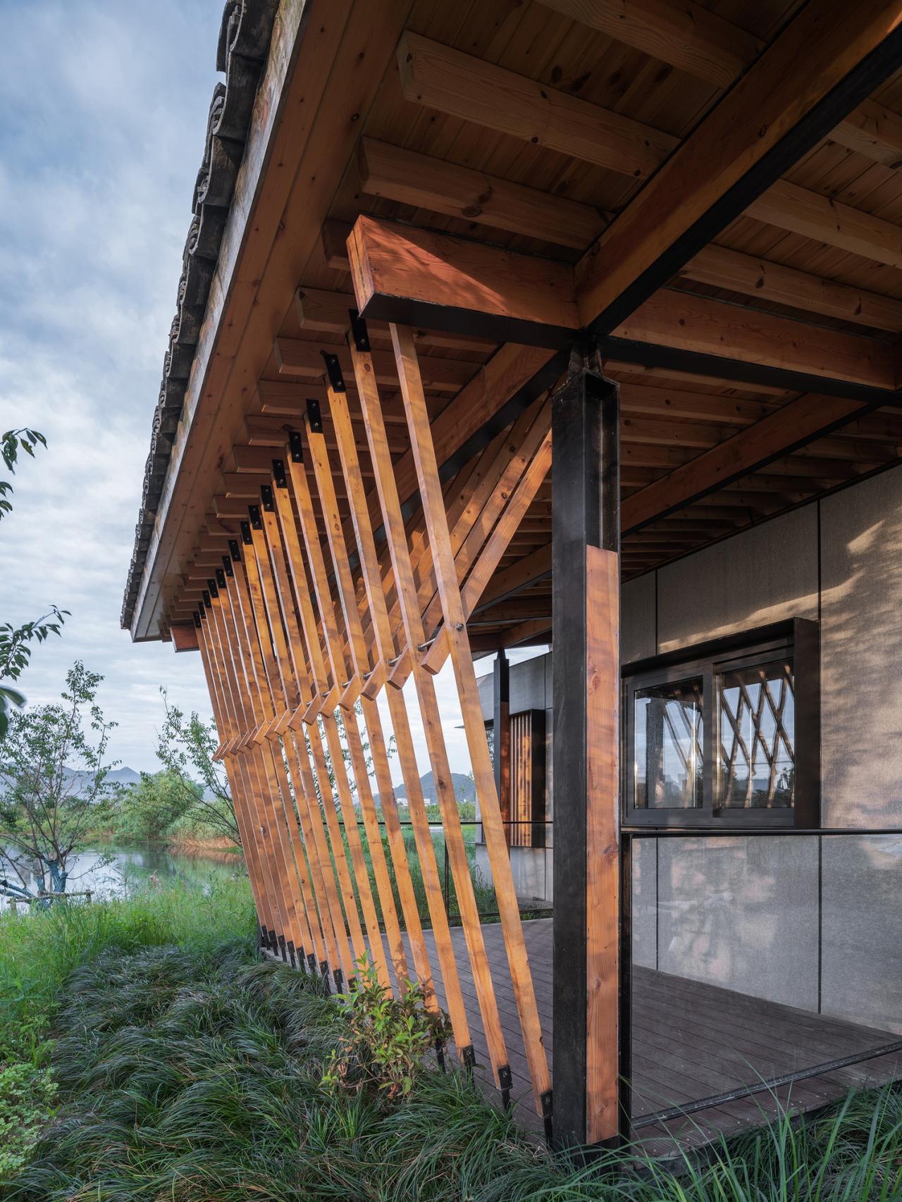 BIM建筑|富阳阳陂湖湿地生态酒店 / 尌林建筑