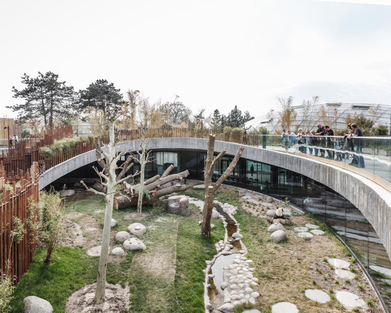 BIM建筑|哥本哈根动物园阴阳熊猫馆 / BIG