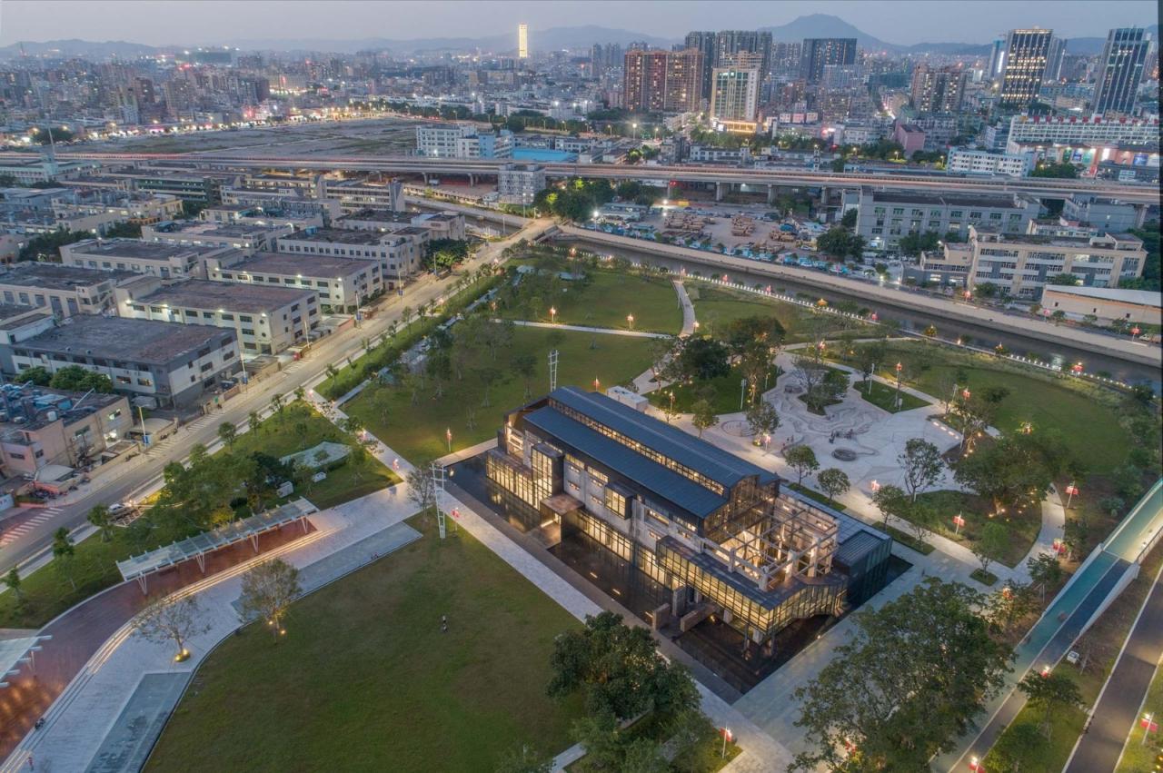 BIM建筑|沙井村民大厅 / 趣城工作室