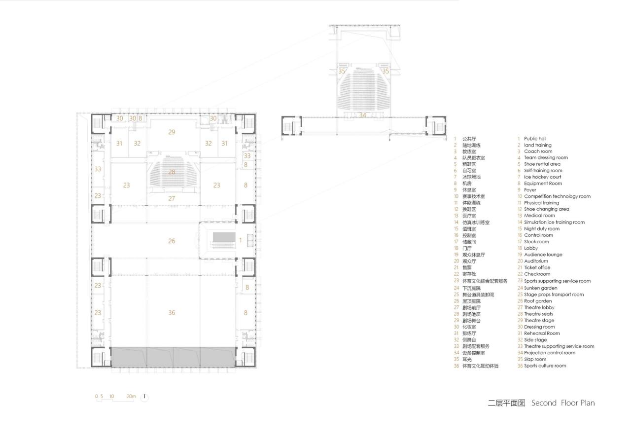 BIM建筑|北京五棵松冰上运动中心 / 朱小地工作室