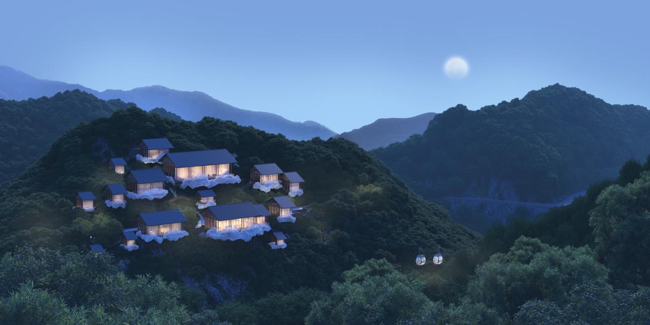 BIM建筑|雷山云屋：西江千户苗寨文化中心方案设计 / 外行建筑