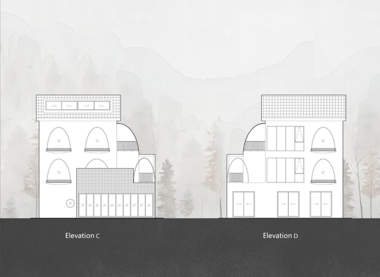 BIM建筑|待泾村花海民宿改造 / 凡度设计事务所