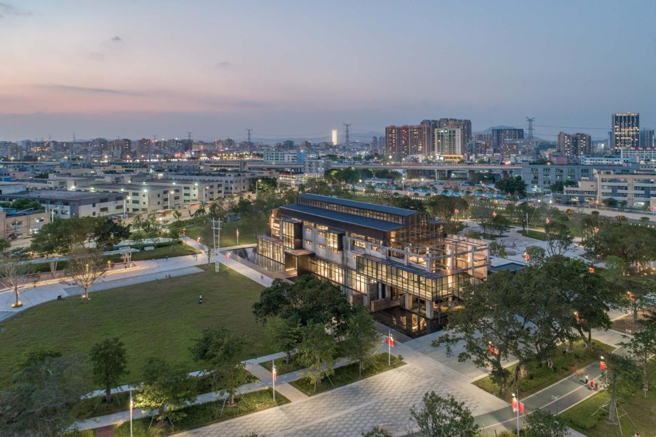 BIM建筑|沙井村民大厅 / 趣城工作室