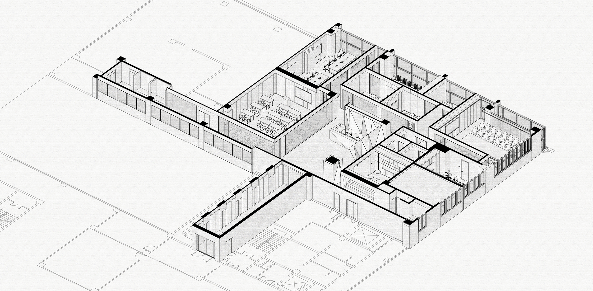 BIM建筑|光之序幕：律师事务所办公空间改造 / CCDI悉地国际 卝智室内设计