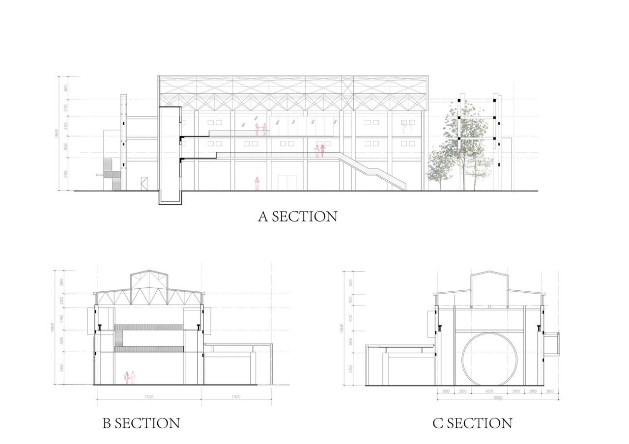 BIM建筑|沙井村民大厅 / 趣城工作室