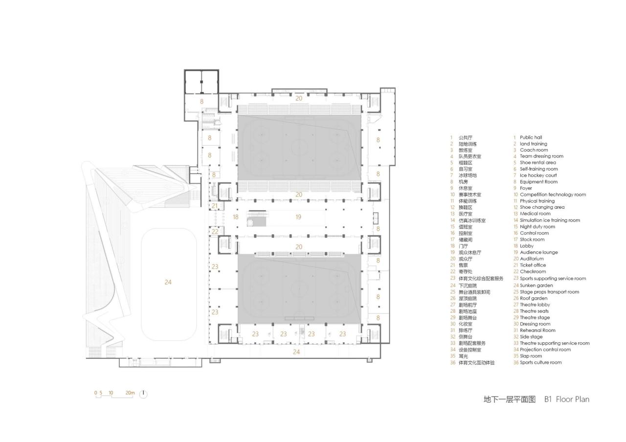 BIM建筑|北京五棵松冰上运动中心 / 朱小地工作室