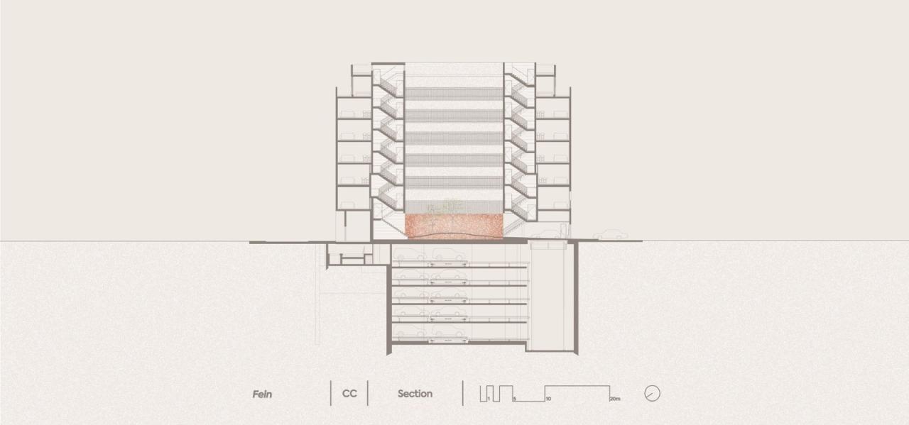BIM建筑|飘带一般的中央公寓楼 / HQ Architects