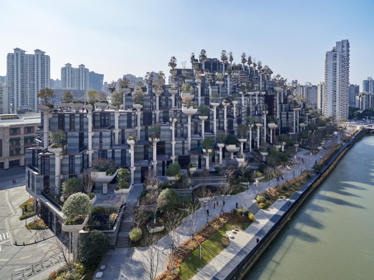 BIM建筑|苏河新地标结构探秘：天安·千树一期启幕 / 奥雅纳