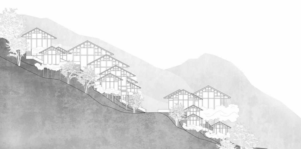 BIM建筑|雷山云屋：西江千户苗寨文化中心方案设计 / 外行建筑