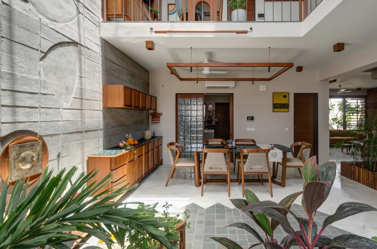 BIM建筑|三代同堂之家：Samruddhi 住宅 / AANGAN Architects