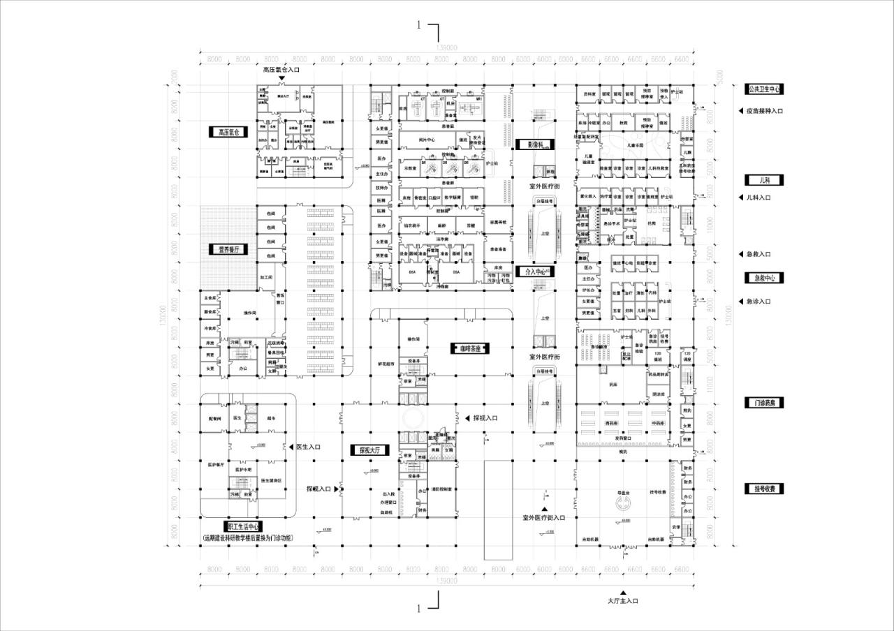 BIM建筑|福清市第二医院投标项目 / 山东省建筑设计研究院第六分院