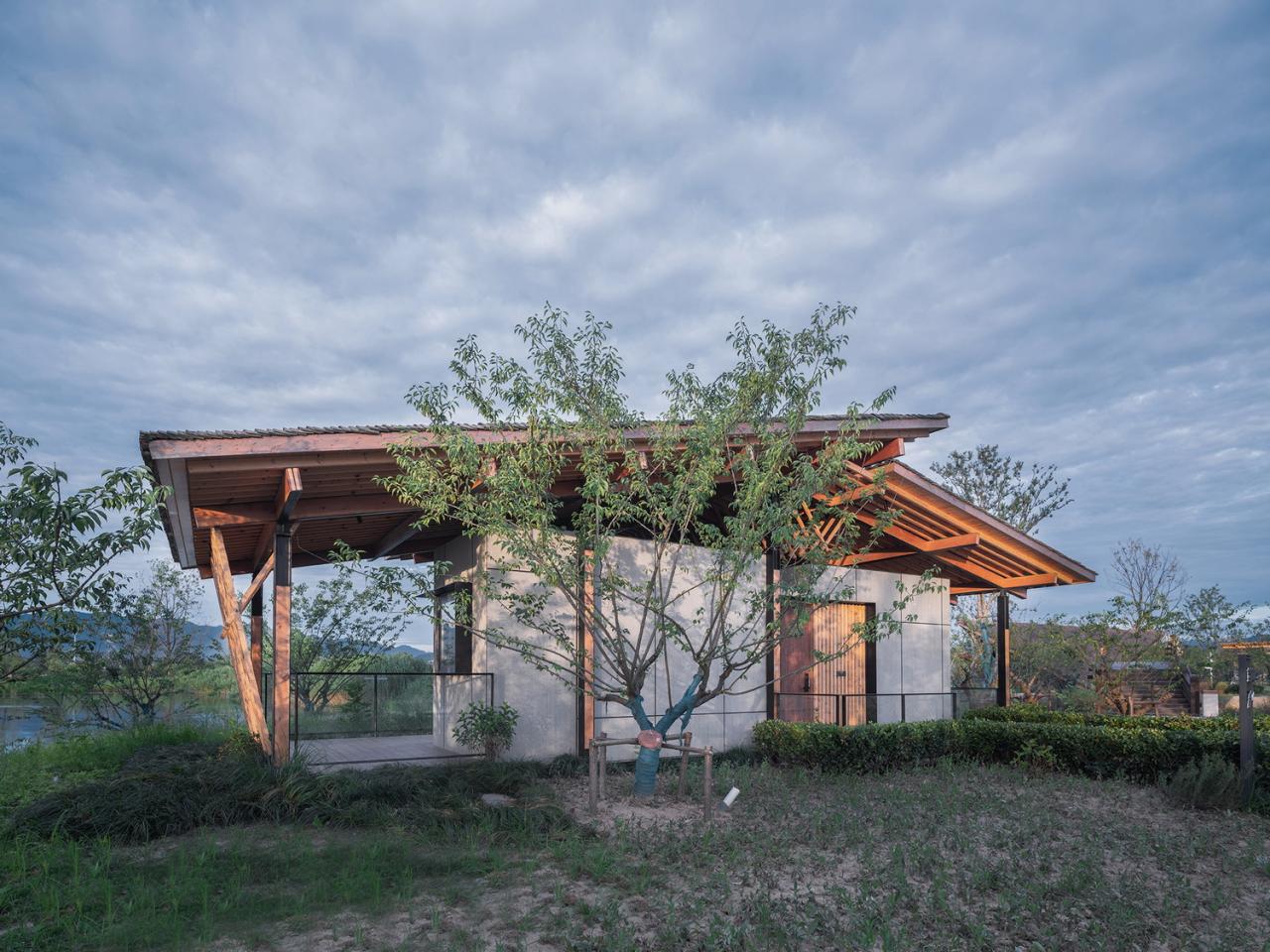 BIM建筑|富阳阳陂湖湿地生态酒店 / 尌林建筑