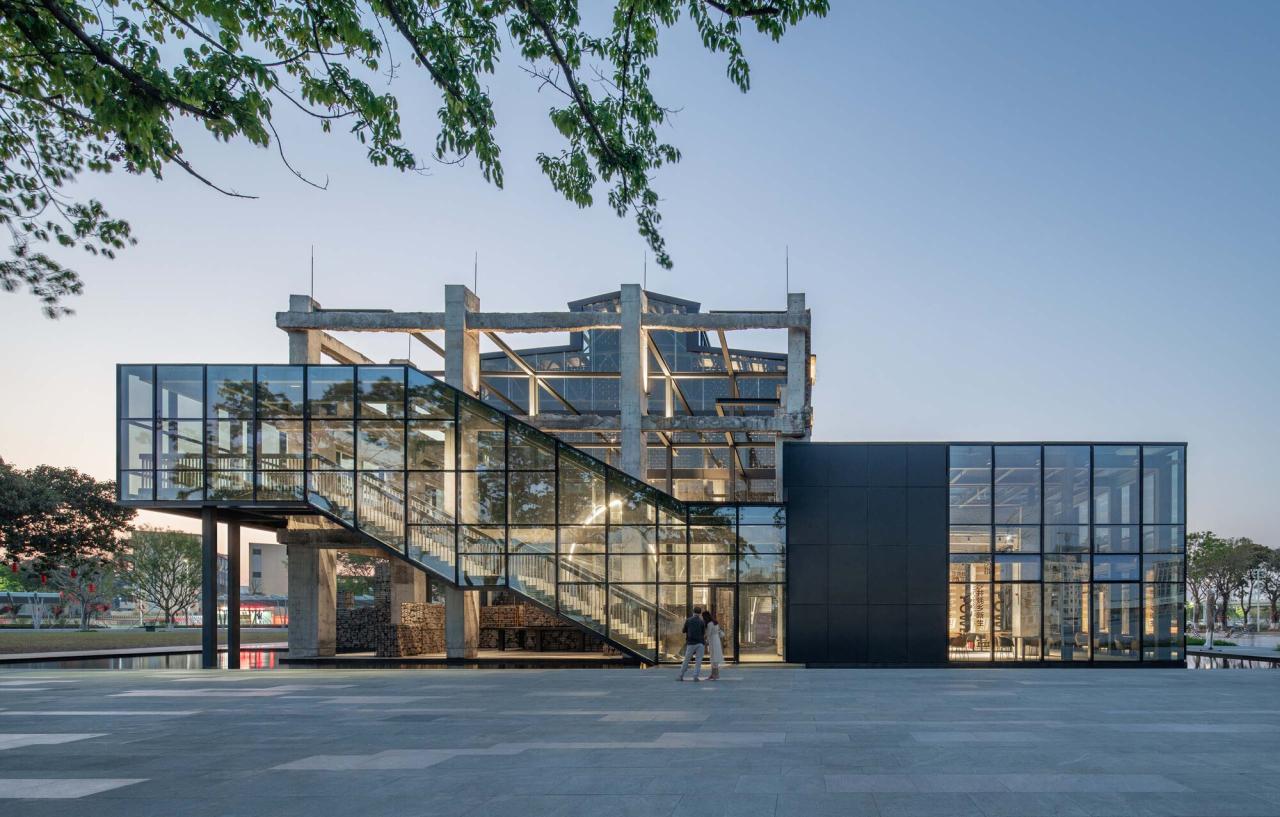 BIM建筑|沙井村民大厅 / 趣城工作室