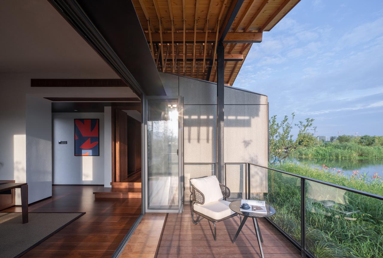 BIM建筑|富阳阳陂湖湿地生态酒店 / 尌林建筑