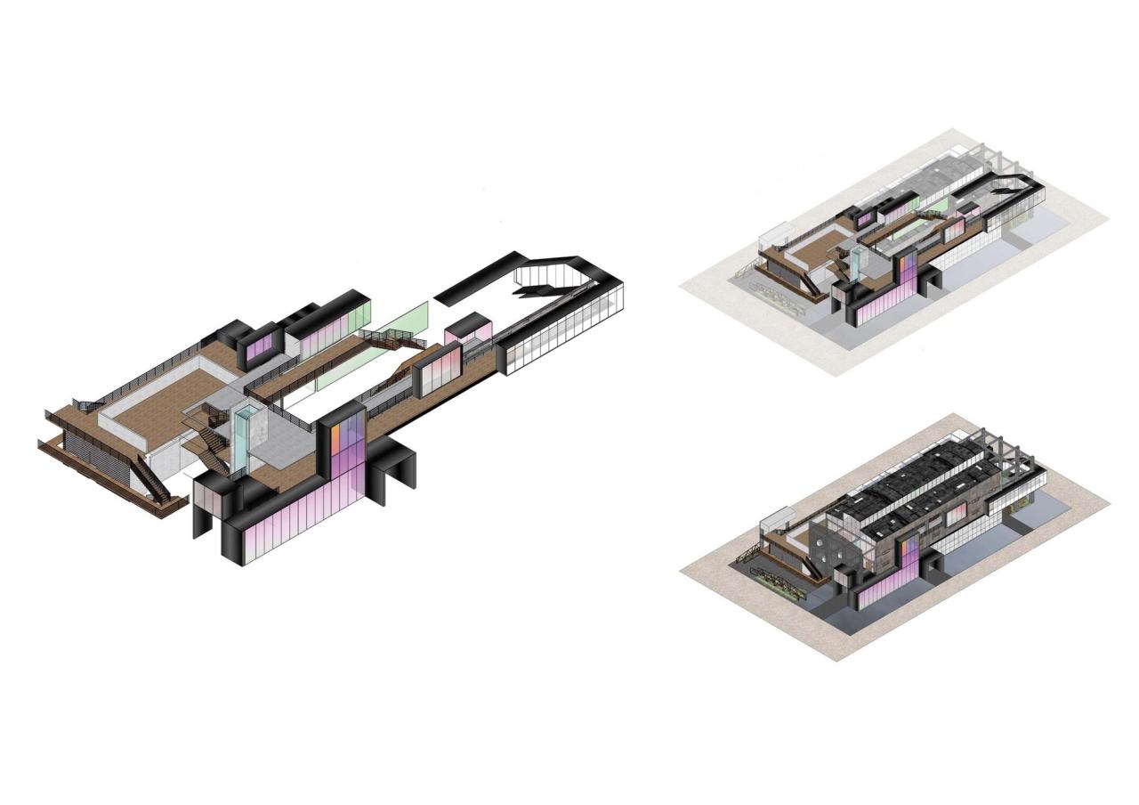 BIM建筑|沙井村民大厅 / 趣城工作室