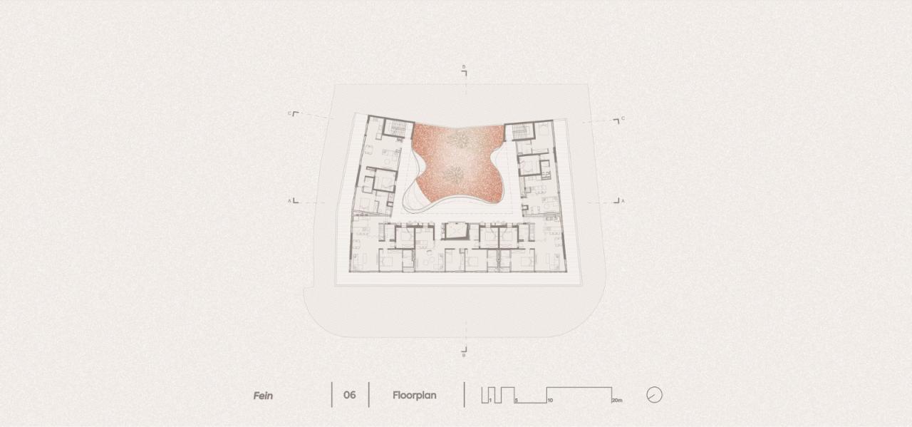 BIM建筑|飘带一般的中央公寓楼 / HQ Architects