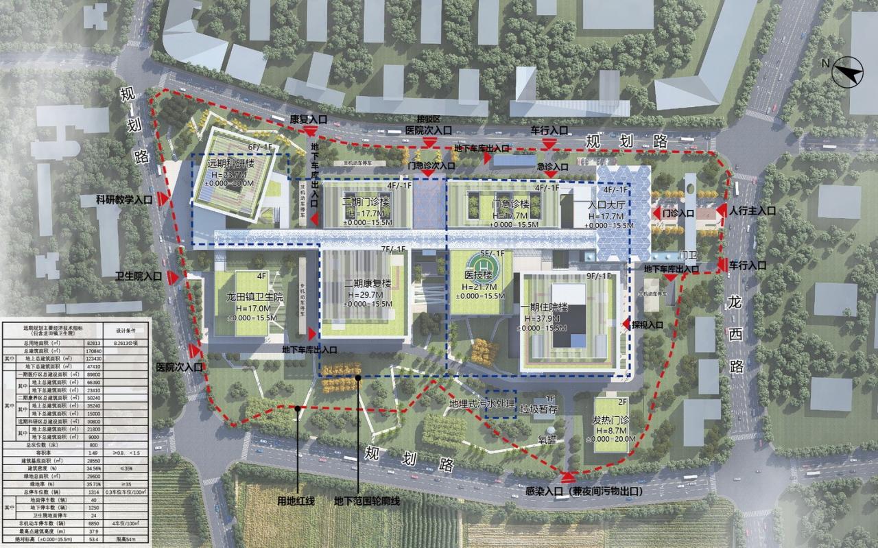 BIM建筑|福清市第二医院投标项目 / 山东省建筑设计研究院第六分院