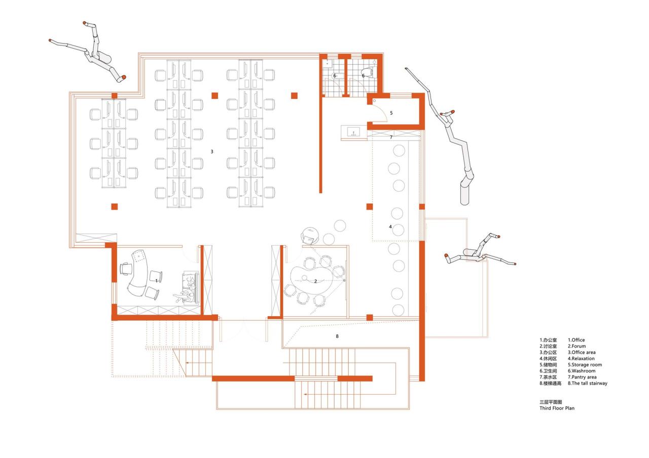 BIM建筑|猿厂营造办公楼建筑改造 / 之行建筑事务所