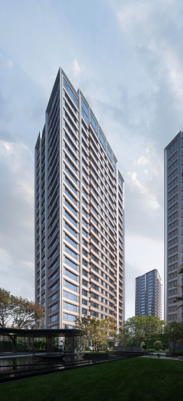 BIM建筑|奢居、从雅、极简 ： 沈阳龙湖 · 天奕 / 成执设计