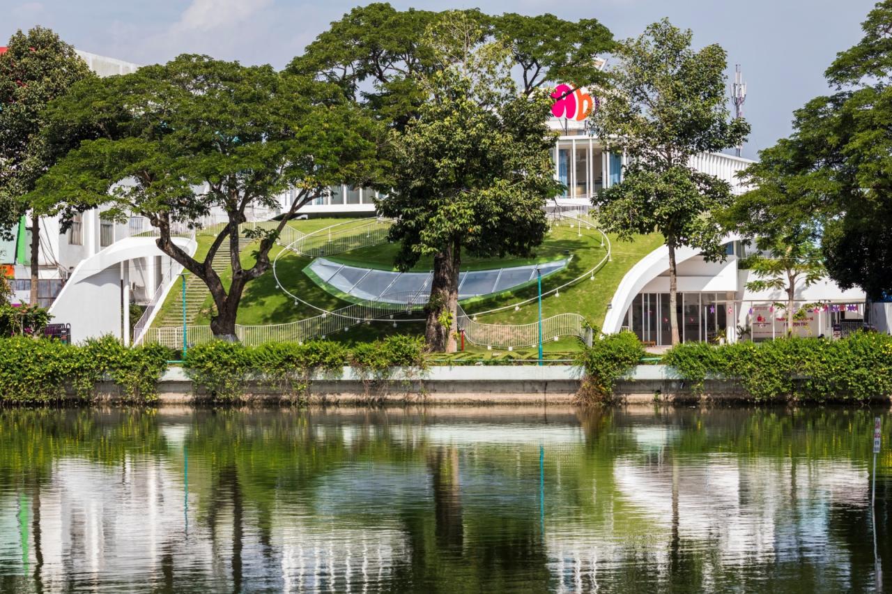 BIM建筑|山坡下的秘密基地：TTC Elite Ben Tre 幼儿园 / KIENTRUC O