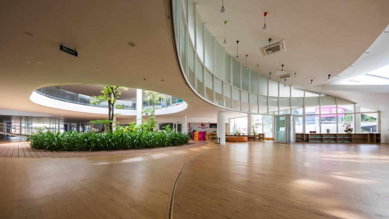 BIM建筑|山坡下的秘密基地：TTC Elite Ben Tre 幼儿园 / KIENTRUC O