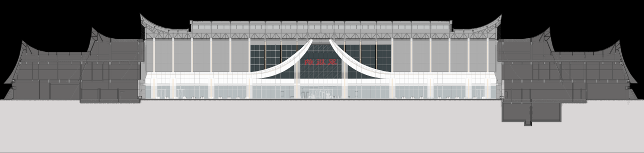 BIM建筑|雀舞彩云：中老铁路-西双版纳站室内设计 / CCDI悉地国际