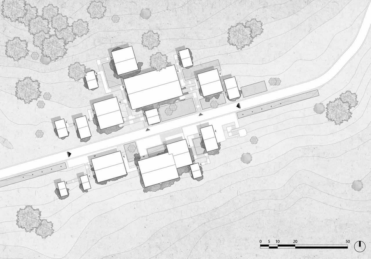 BIM建筑|雷山云屋：西江千户苗寨文化中心方案设计 / 外行建筑