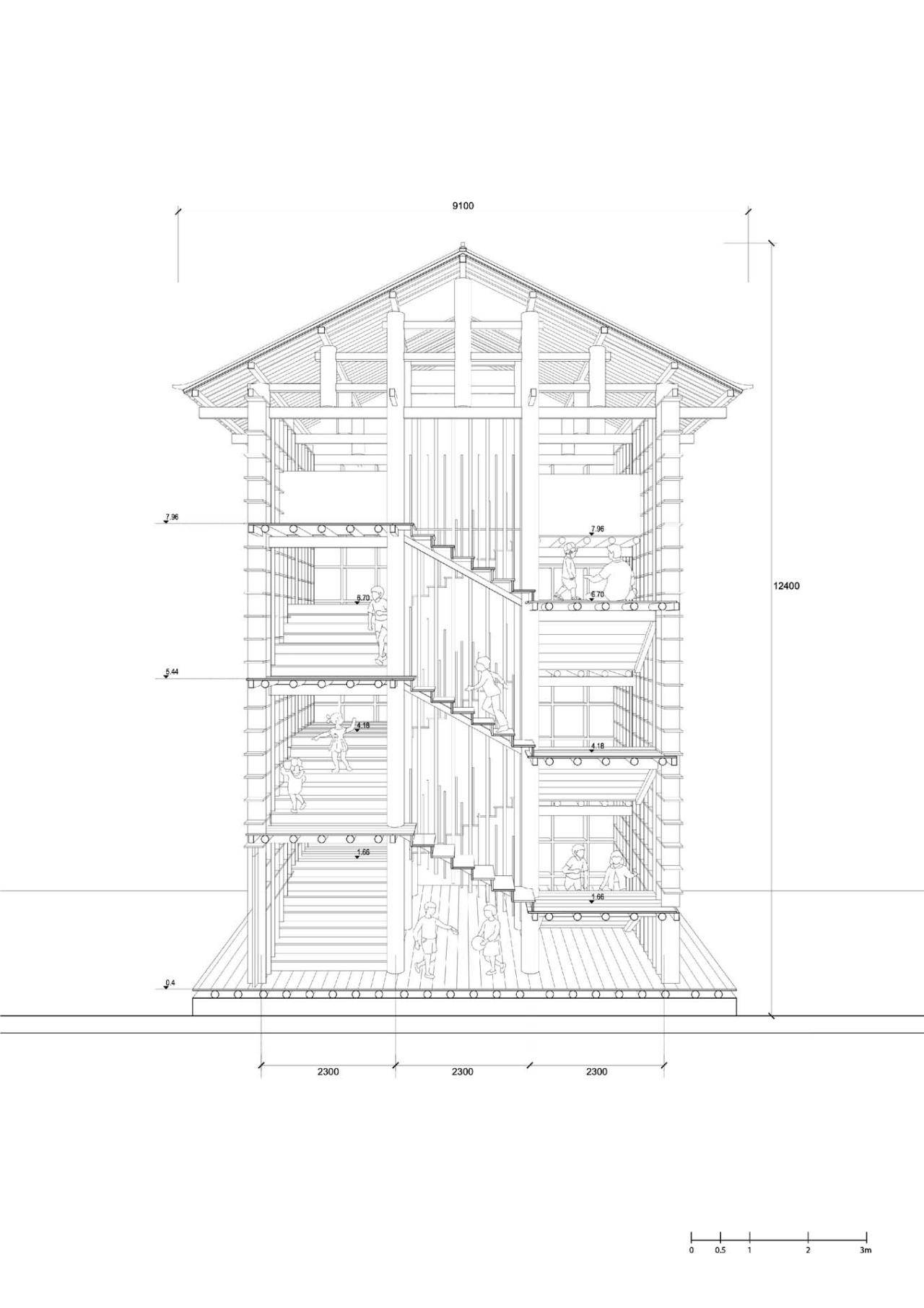 BIM建筑|中国乡村图书馆的新范式：坪坦书屋 / Condition Lab & UAL Studio