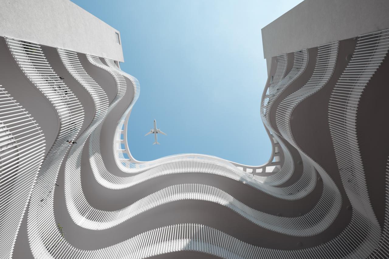 BIM建筑|飘带一般的中央公寓楼 / HQ Architects