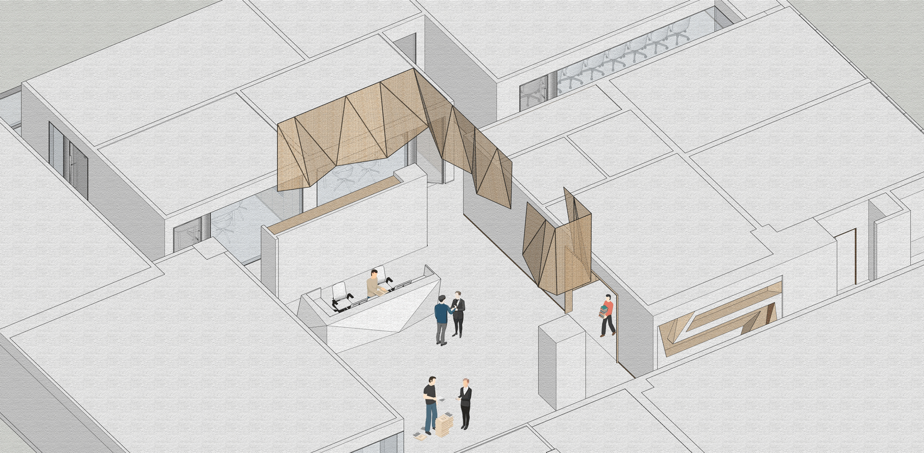BIM建筑|光之序幕：律师事务所办公空间改造 / CCDI悉地国际 卝智室内设计