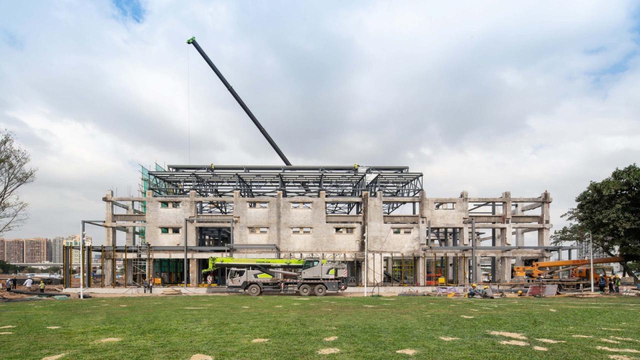 BIM建筑|沙井村民大厅 / 趣城工作室