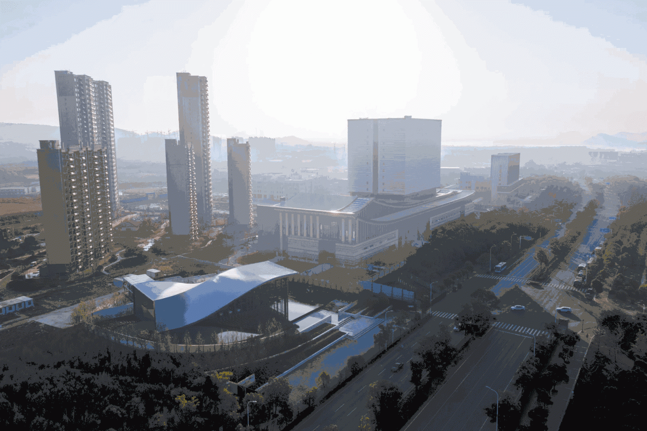 BIM建筑|武汉城建 · 花山印象：旋扭的动感 / 成执设计