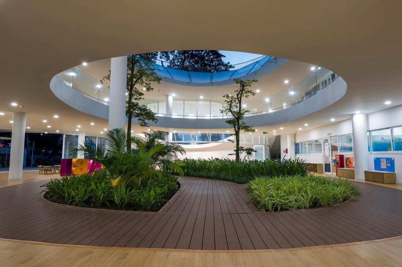 BIM建筑|山坡下的秘密基地：TTC Elite Ben Tre 幼儿园 / KIENTRUC O