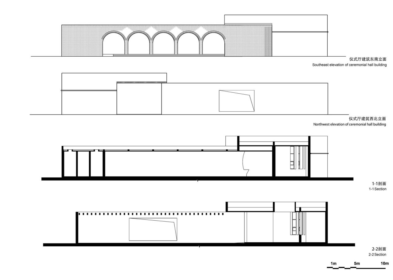 BIM建筑| 李子沟村红砖自然礼堂 / KEYWORKS + 礽建筑