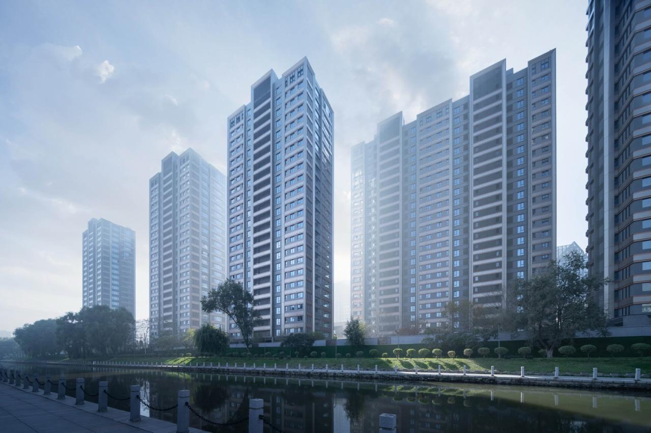 BIM建筑|奢居、从雅、极简 ： 沈阳龙湖 · 天奕 / 成执设计