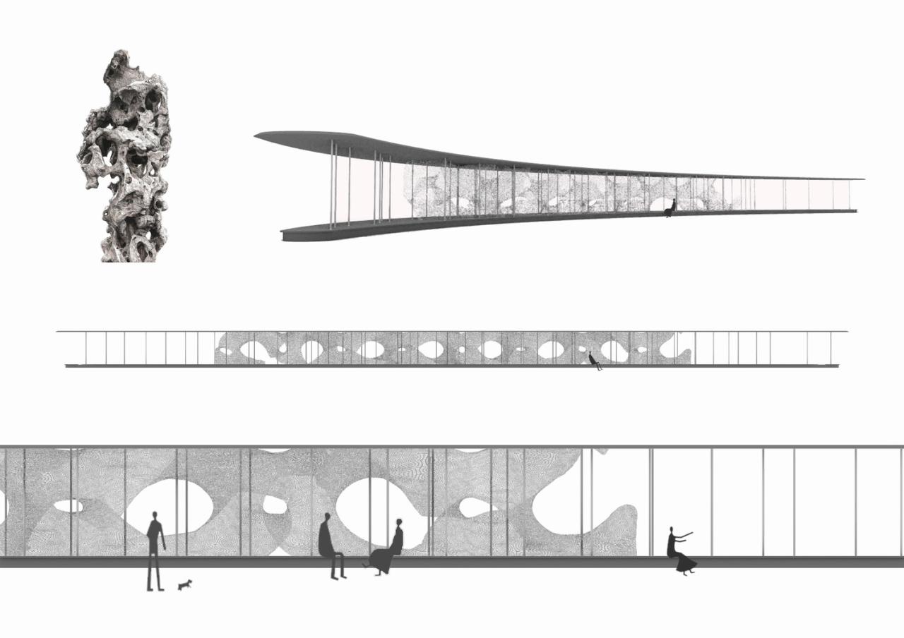 BIM建筑|环元荡贯通桥：一种混合的基建设施 / BAU建筑与城市设计事务所