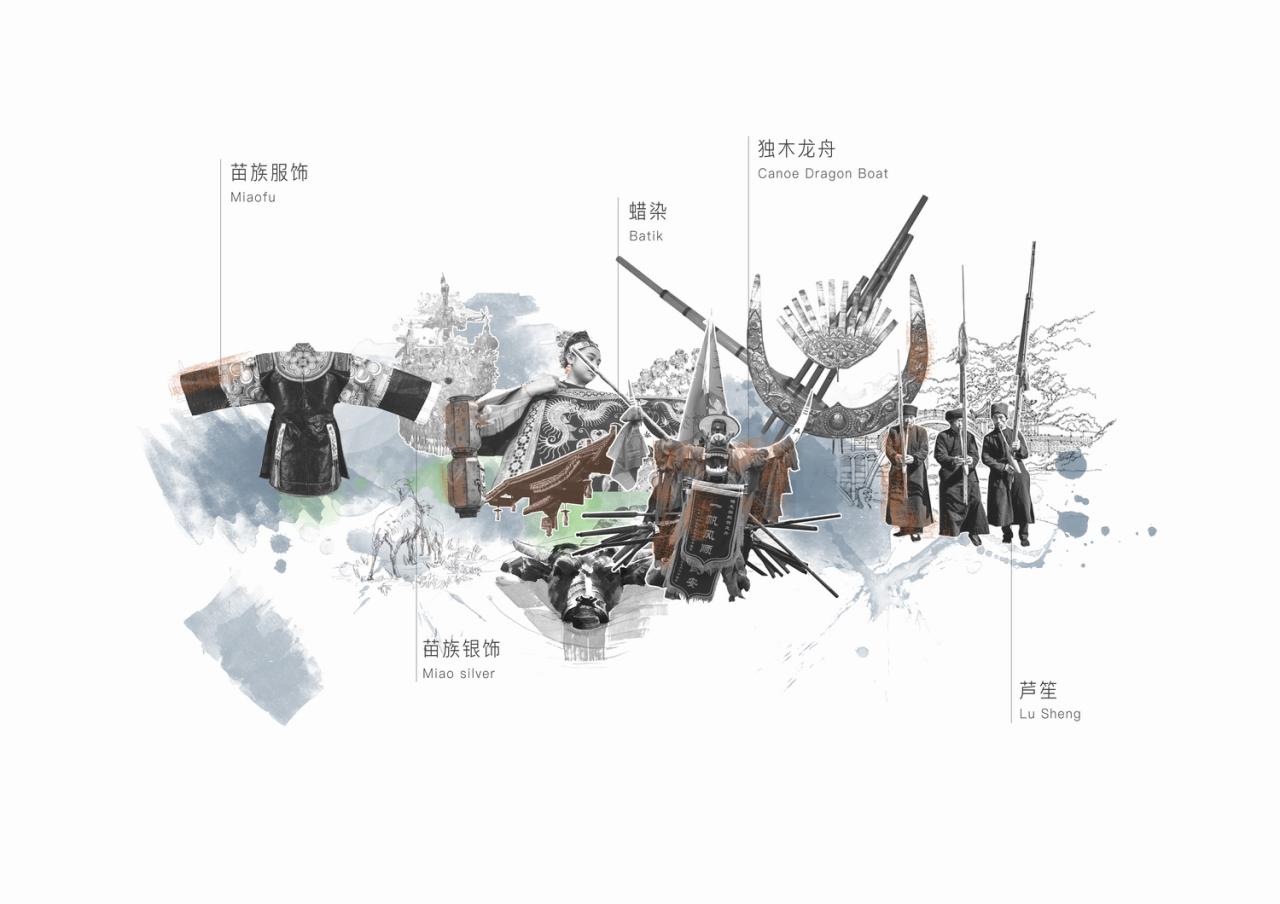 BIM建筑|雷山云屋：西江千户苗寨文化中心方案设计 / 外行建筑