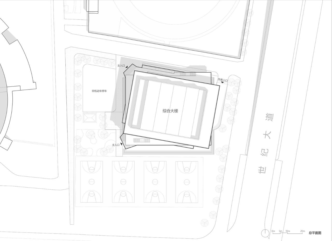 BIM建筑|宜黄一中综合楼 / 以靠建筑