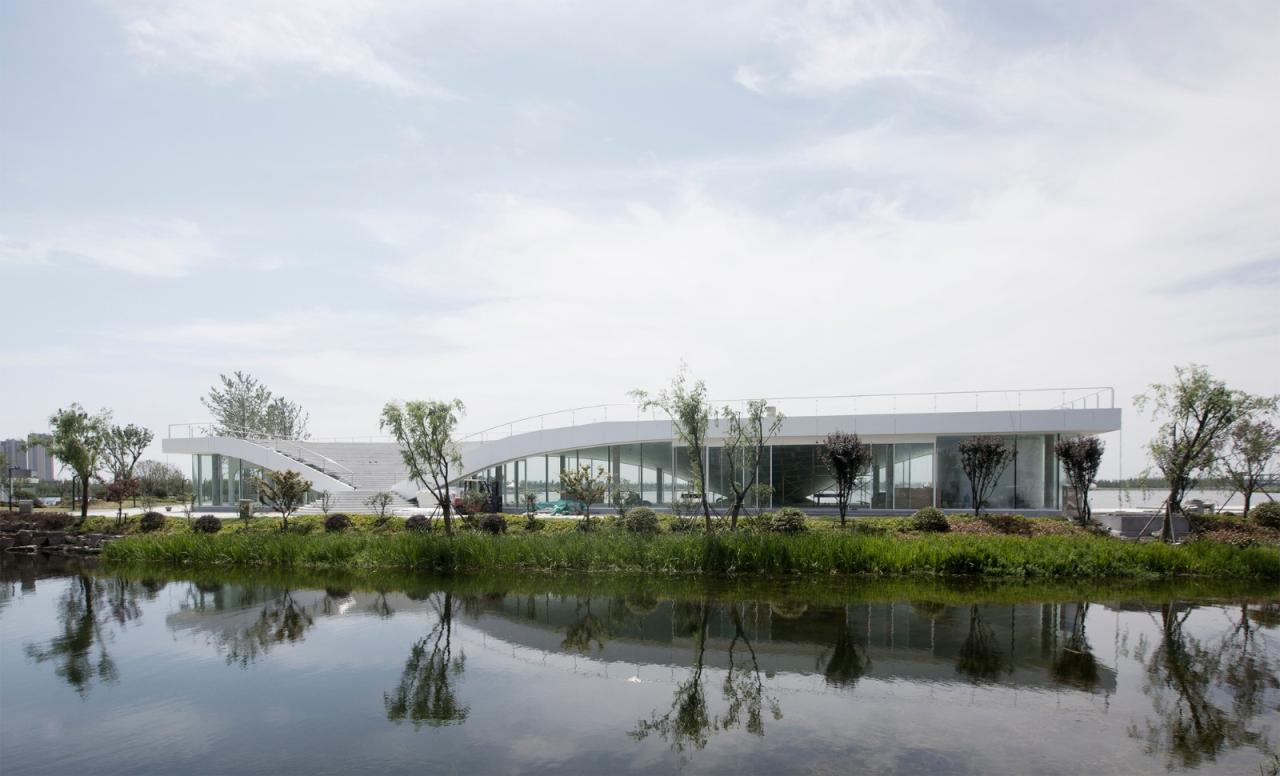 BIM建筑|银杏天鹅湖游船码头 / 禾下建筑