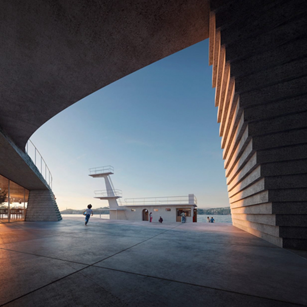 BIM建筑|斯诺赫塔重新设计挪威港口的努本浴场