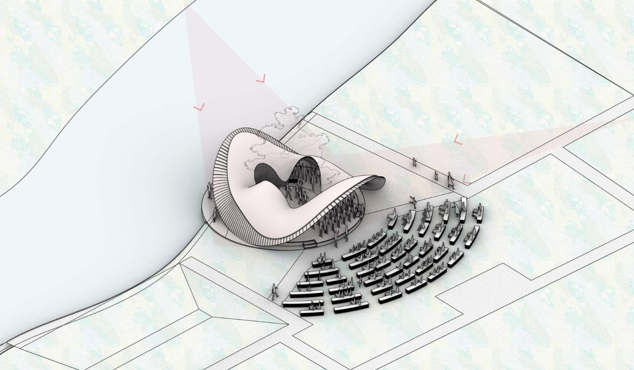 BIM建筑|花海竹亭，城市公园针灸式更新 / 竖梁社 + 华南理工大学建筑学院