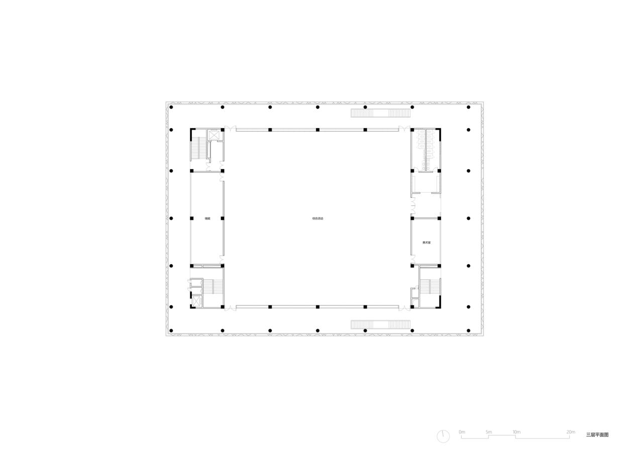 BIM建筑|宜黄一中综合楼 / 以靠建筑