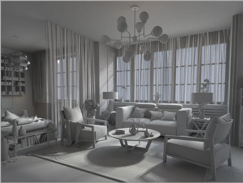 BIM问答|VRay教程：小图灰模测试