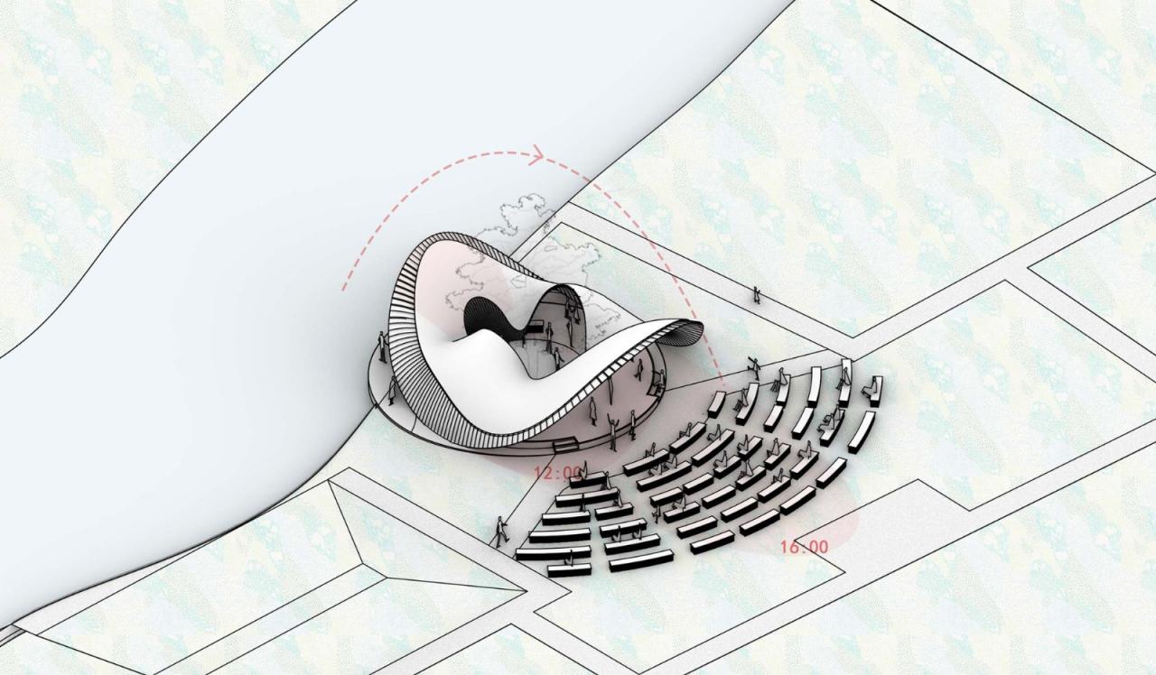 BIM建筑|花海竹亭，城市公园针灸式更新 / 竖梁社 + 华南理工大学建筑学院