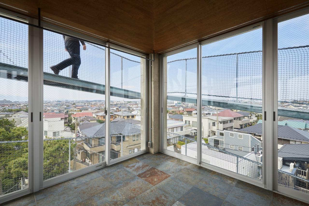 BIM建筑|坡道环绕建筑，鹄沼-Y之家/ KANIUE